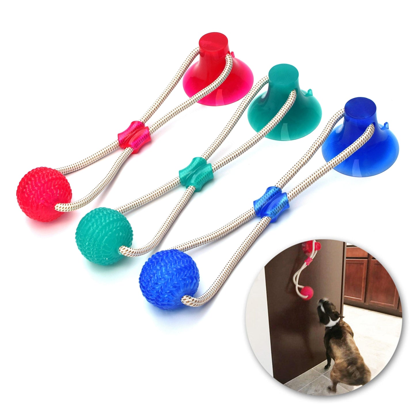 Suction Cup Tug Toy - Silly Doggo
