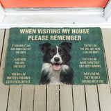 House Rules Doormat - Silly Doggo