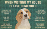 House Rules Doormat - Silly Doggo