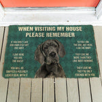 House Rules Doormat - Silly Doggo