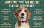House Rules Doormat - Silly Doggo