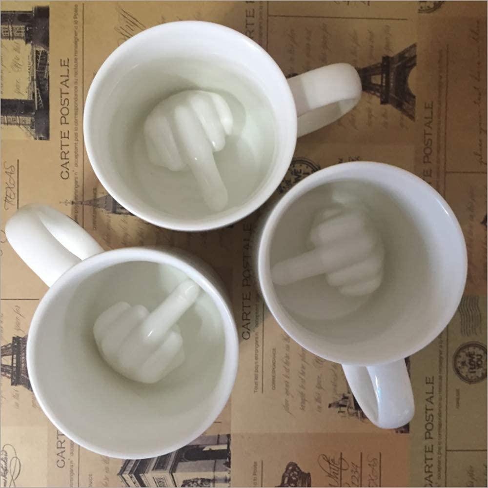 Handmade Middle-Finger Mug - Silly Doggo