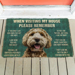 House Rules Doormat - Silly Doggo
