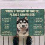 House Rules Doormat - Silly Doggo