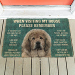 House Rules Doormat - Silly Doggo