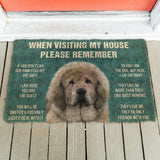 House Rules Doormat - Silly Doggo