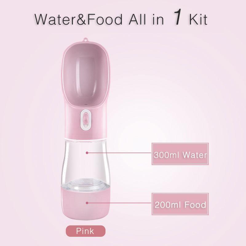 2 in 1 Portable Water Bottle - Silly Doggo