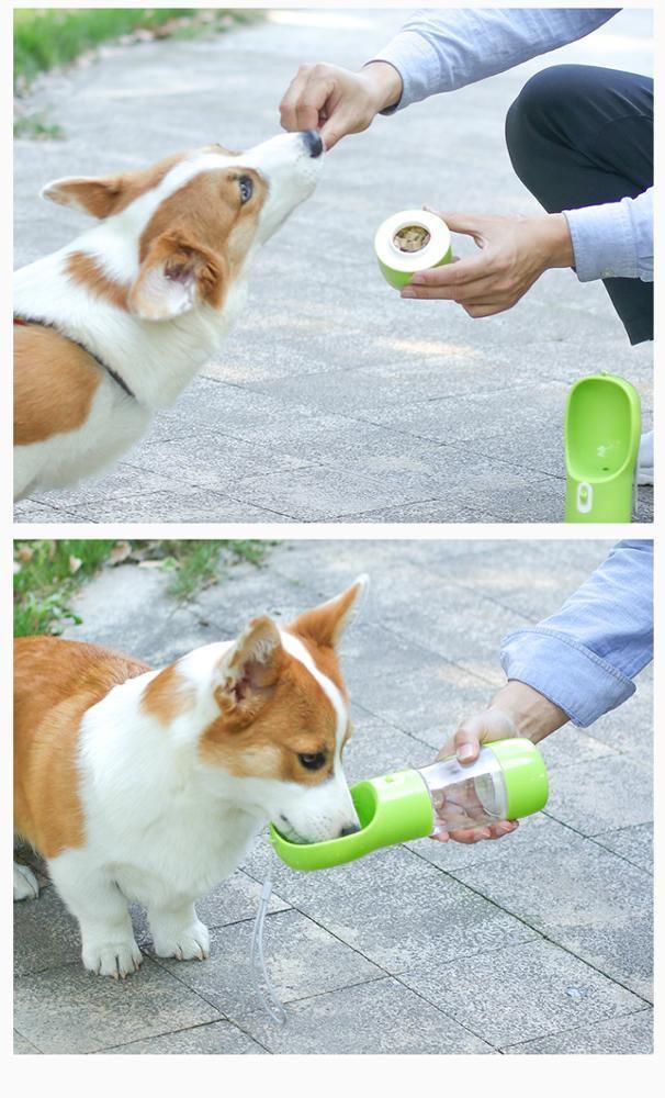 2 in 1 Portable Water Bottle - Silly Doggo