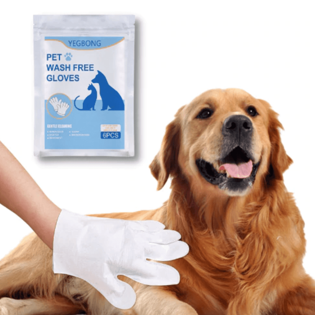 Dog Cleaning Gloves Silly Doggo