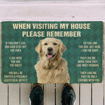 House Rules Doormat - Silly Doggo