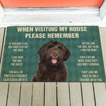 House Rules Doormat - Silly Doggo