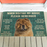 House Rules Doormat - Silly Doggo