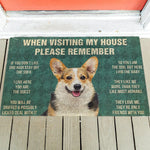 House Rules Doormat - Silly Doggo