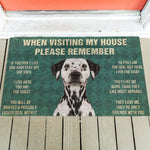 House Rules Doormat - Silly Doggo