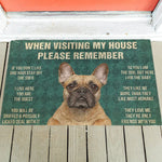 House Rules Doormat - Silly Doggo