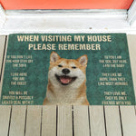 House Rules Doormat - Silly Doggo